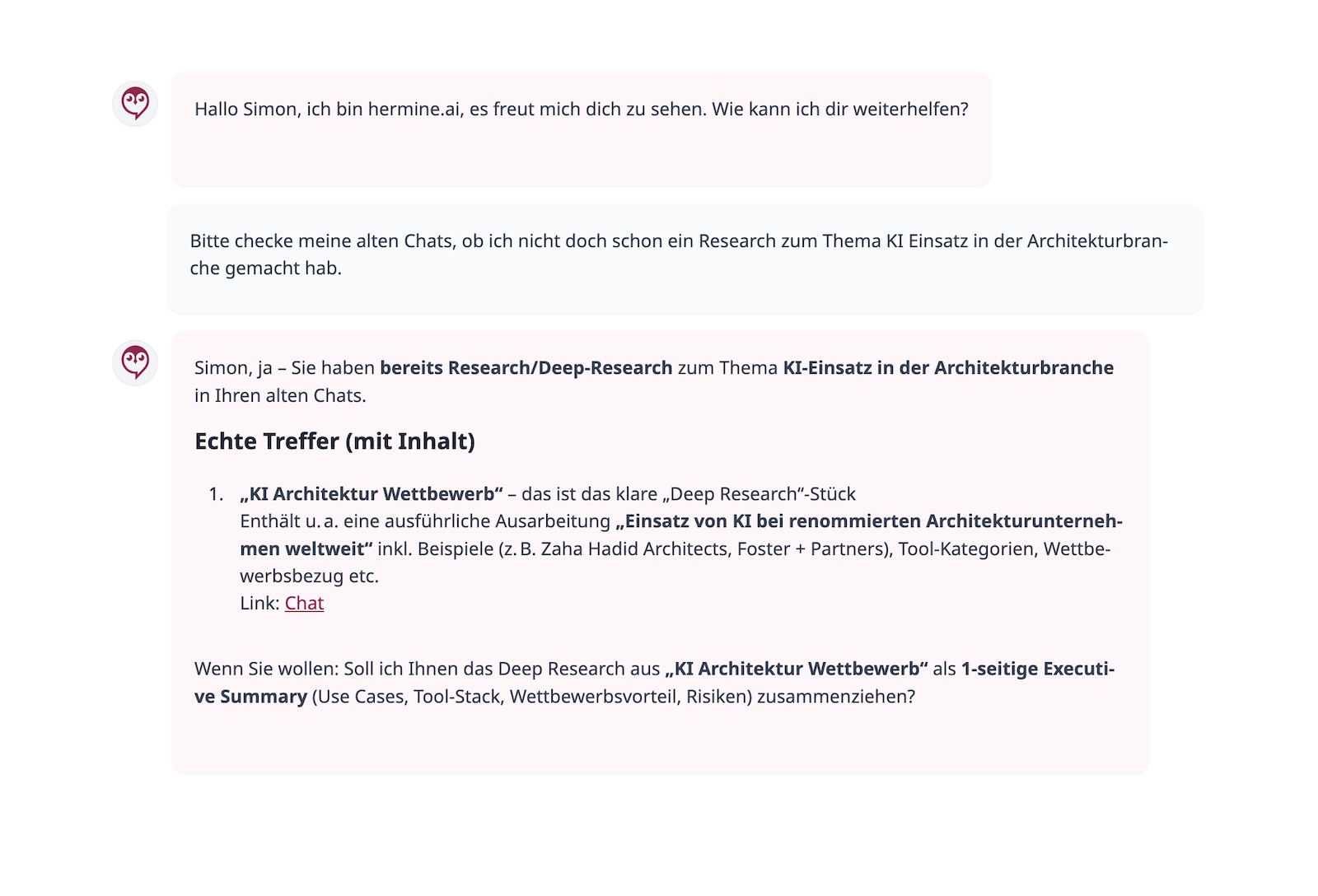 Globale Suche bei hermine.ai